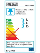 Ritos 2400110830 LED Unterbauleuchte Alpha 8W Weiß 585 mm inkl. Leuchtmittel