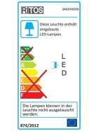 Ritos 2405110310 LED TS Schrankunterbauleuchte 3 W Tageslichtweiss Alu Dimmbar