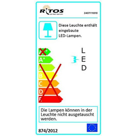 RITOS 2407111010 LED XS Schrankunterbauleuchte 10 W...