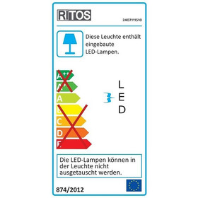 RITOS 2407111510 LED XS Schrankunterbauleuchte 15 W...