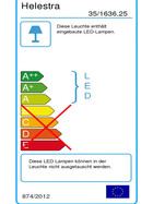 Helestra 35/1636.25 Oso LED Deckenleuchte 3x5 W Aluminium matt