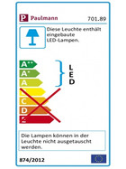 Paulmann 701.89 ModuLED Tube LED Leiste Erweiterungsset 1x1,8W Chrom matt