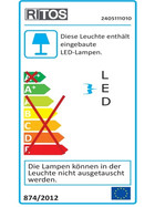 RITOS 2405111010 LED TS Schrankunterbauleuchte 10 W Neutralweiss Sensor Weiss 1m