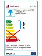 2 x Paulmann 602.47 Orb Strahler LED 2x3W Schwarz/Chrom inkl. Leuchtmittel