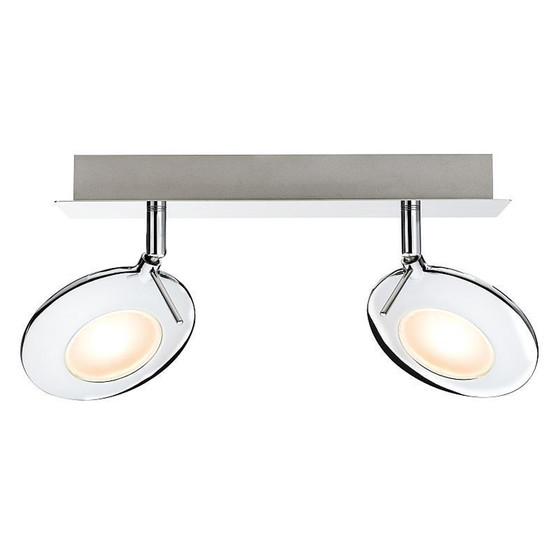 Paulmann 602.51 Orb Strahler LED 2x3W chrom inkl. Leuchtmittel Spot Wand- Deckenlampe