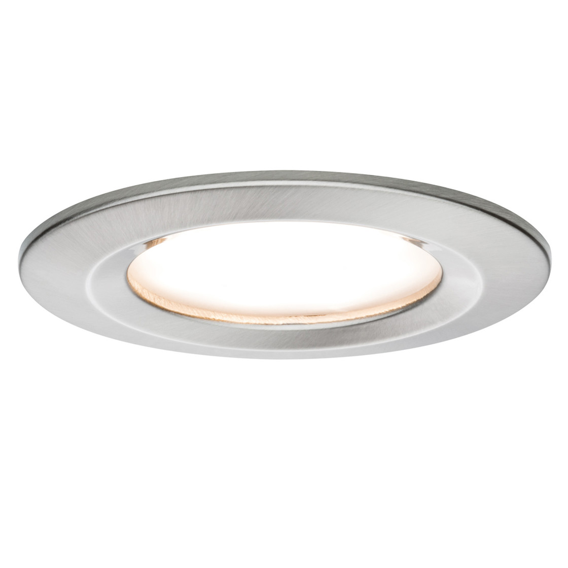 Paulmann LED 938.71 Slim Leuchtm IP44 6,8W inkl. gebürstet Coin Eisen