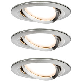 Paulmann 938.65 3er-Set LED Coin Slim 6,8W Eisen...