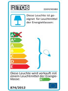 Ritos 2201210380 LED Unterbauleuchte Einbauleuchte Line 3W Weiß 310 mm