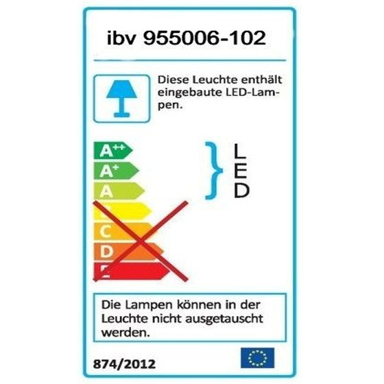 IBV 955006-102 LED - Unterbauleuchte Küchenleuchte 6W Silber inkl. Leuchtmittel