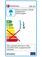 Paulmann 926.03 Einbauleuchten - Set Micro Line Flat LED 1x3,6W Nickel matt inkl. Leuchtmittel