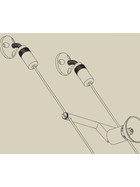 Paulmann 178.08 Wire System Light&Easy Wandspanner flexibel 1 Paar Chrom Metall