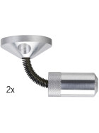 Paulmann 178.08 Wire System Light&Easy Wandspanner flexibel 1 Paar Chrom Metall