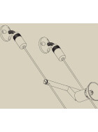 Paulmann 178.08 Wire System Light&Easy Wandspanner flexibel 1 Paar Chrom Metall