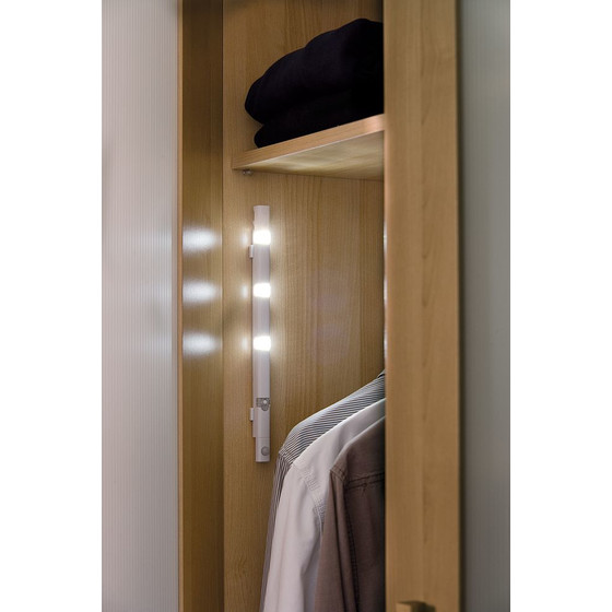 Paulmann 700.93 Schrankleuchte MobiLED mit Dmmerungsensor 3x0,14W Wei Batteriebetrieb