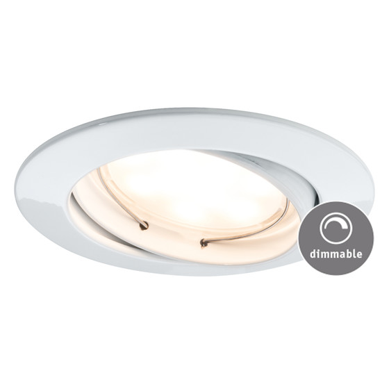 Paulmann 920.94 SMART HOME Einbauleuchte Coin LED 5W Wei matt mit App-Steuerung inkl. Leuchtmittel