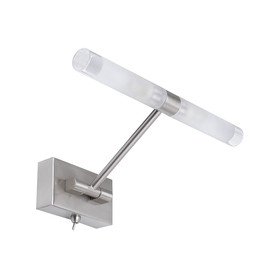 Paulmann 996.81 Mirror Calami Spiegelleuchte 2x42 W Eisen gebürstet G9 inkl. Leuchtmittel