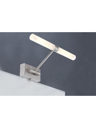 Paulmann 996.81 Mirror Calami Spiegelleuchte 2x42 W Eisen gebürstet G9 inkl. Leuchtmittel