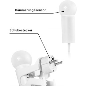 IBV 999101-300 LED Nachtlicht Orientierungslicht HELLES KÖPFCHEN mit Dämmerungssensor 2x0,1W