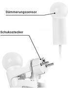 IBV 999101-300 LED Nachtlicht Orientierungslicht HELLES KÖPFCHEN mit Dämmerungssensor 2x0,1W