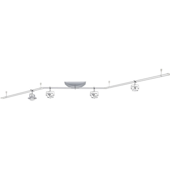 Paulmann 976.26 Rail System Mac2 150 GU5,3 4 x 35 W Halogen Chrom matt