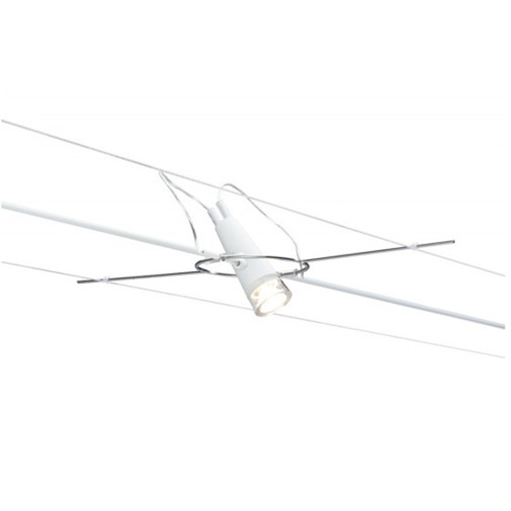 Paulmann 941.01 AIR LED Spot Drum Einzelstrahler 3 W Wei Seilsystem