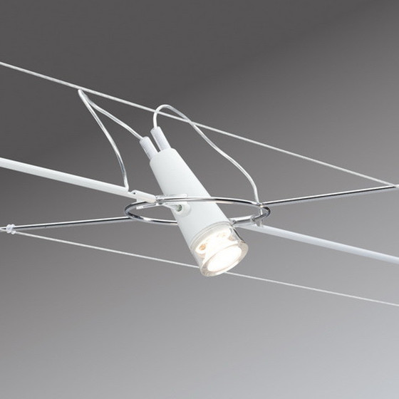 Paulmann 941.01 AIR LED Spot Drum Einzelstrahler 3 W Wei Seilsystem