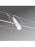 Paulmann 941.01 AIR LED Spot Drum Einzelstrahler 3 W Weiß Seilsystem