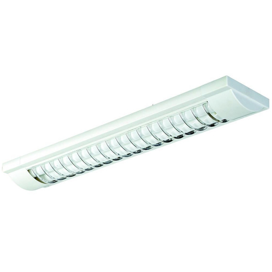 IBV 444218-100 Wannenleuchte Deckenleuchte Broleuchte 2x18W G13 Wei inkl. Leuchtmittel