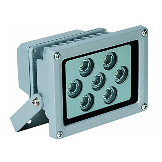 Hi Lite 2907014380 Aussenwandstrahler LED Aussenstrahler Baustrahler 7W silber inkl. Leuchtmittel