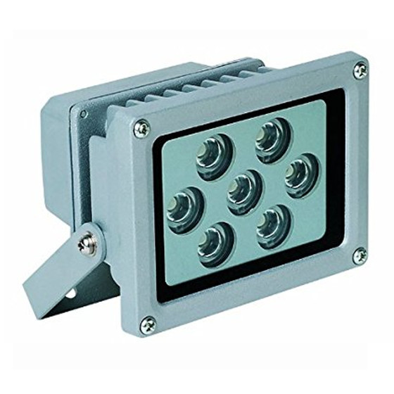 Hi Lite 2907014380 Aussenwandstrahler LED Aussenstrahler Baustrahler 7W silber inkl. Leuchtmittel