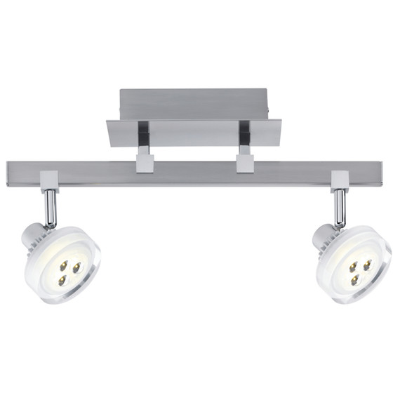 Paulmann 601.96 Gloria LED Strahler 2x5W Nickel gebrstet inkl. Leuchtmittel