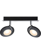 Paulmann 602.48 Orb Strahler LED 2x3W Schwarz inkl. Leuchtmittel