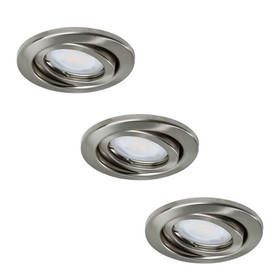 3er Set Nice Price 3419 LED Einbauleuchten 3x2,6 W GU10...