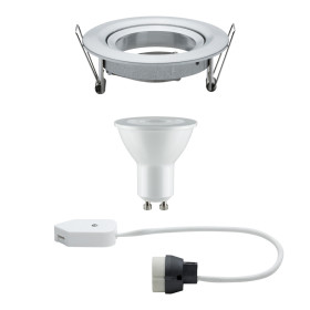 Paulmann 936.02 Einbauleuchte Nova LED 1x7W GU10 Aluminium dimmbar schwenkbar inkl. Leuchtmittel