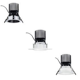 Paulmann LED Einbauleuchten 1er Set Luca Chrom Schwarz/ Weiss matt / Weiss IP44 12,6W