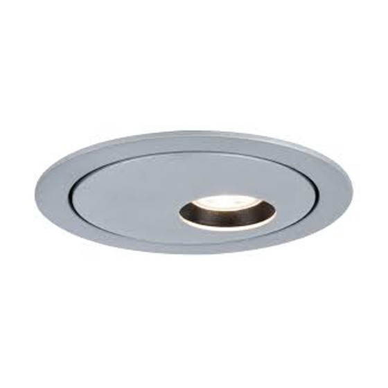 Paulmann 927.30 LED Einbauleuchte Ostra schwenkbar 8,7W Alu IP44 Warmweiss