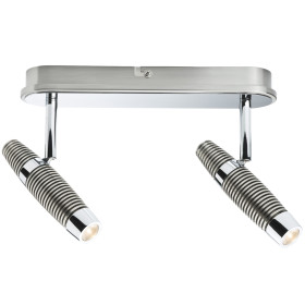 Paulmann 601.55 LED-Strahler Channel Nickel 2er