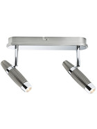 Paulmann 601.55 LED-Strahler Channel Nickel 2er