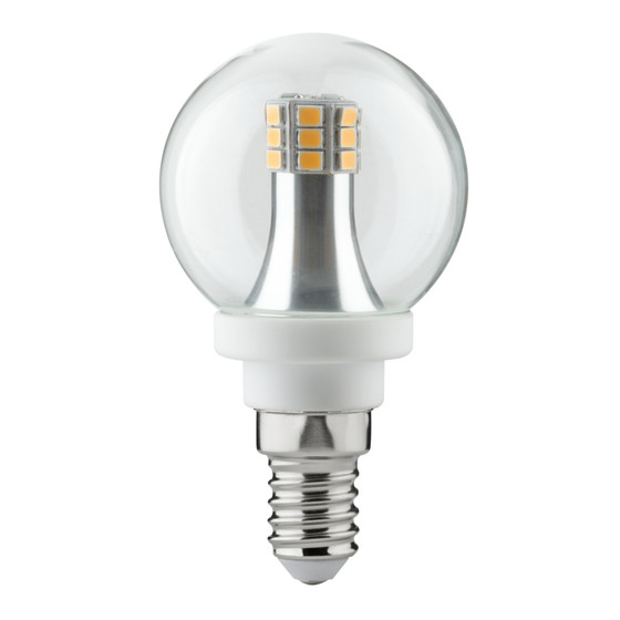 Paulmann 283.16 LED Tropfen Globe 4 W E14 Klar Warmweiss...