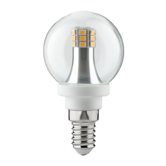Paulmann 283.16 LED Tropfen Globe 4 W E14 Klar Warmweiss...