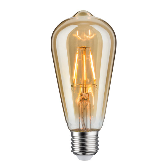 Paulmann 283.95 LED Filament Vintage Kolben ST64 Rustika 4W E27 Goldlicht 1700K