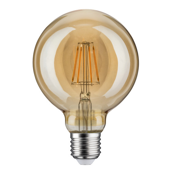 Paulmann 283.89 LED Filament Vintage Globe95 Retrolampe 6,5W E27 Goldlicht 1700K