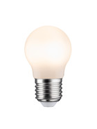Paulmann 283.33 LED Tropfen Lampe Birne 2,5W E27 Opal Warmweiß 2700K 230V A++
