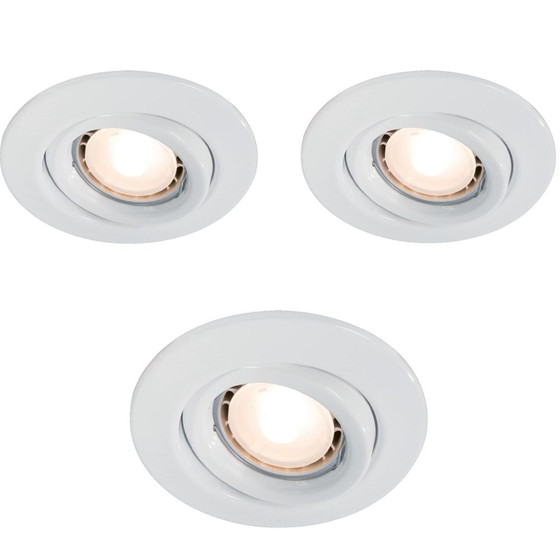 Paulmann 920.24 Quality Line EBL Set Schwenkbar LED 3x3,5W Weiss GU10