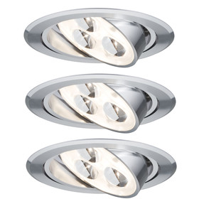 Paulmann 935.41 3er Set LED Einbauleuchte Micro Line 3x3W...