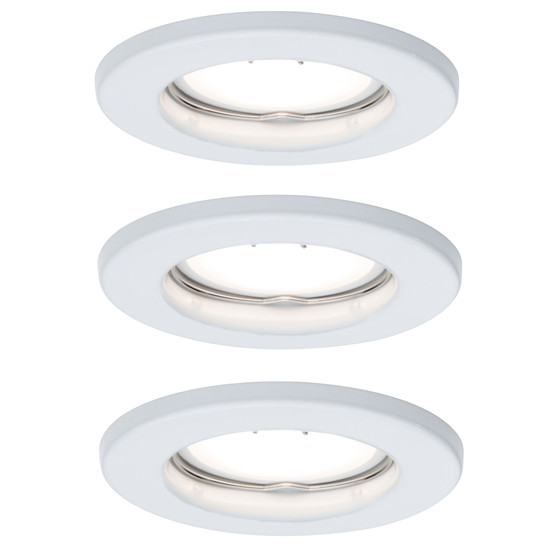 Paulmann 938.51 3er Set Einbauleuchten GU10 3x4,5W Wei matt inkl. Leuchtmittel
