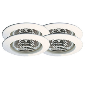 Paulmann 993.53 4er Set Einbauleuchten Halo 4x35W GU5,3 Weiß inkl. Leuchtmittel
