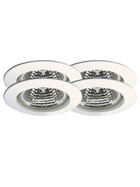 Paulmann 993.53 4er Set Einbauleuchten Halo 4x35W GU5,3 Weiß inkl. Leuchtmittel