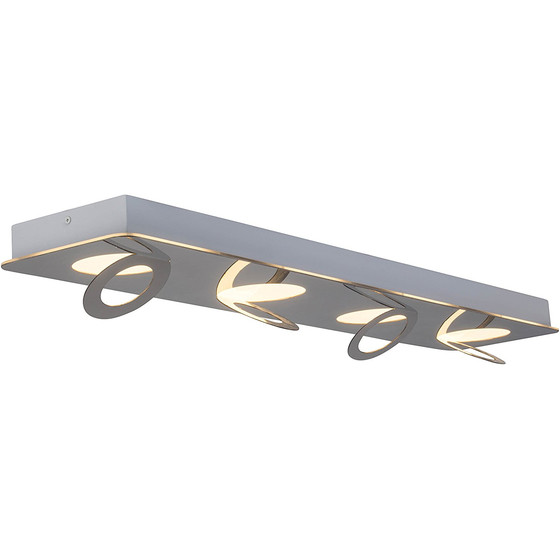 Brilliant G19194/15 Doors Round LED Balken Strahler 4x9W warmwei Metall 2520 lm