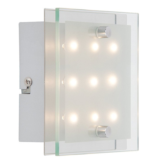 Brilliant G94146/15 San Francisco LED Wandlampe 9x0,8W warmwei Metall chrom
